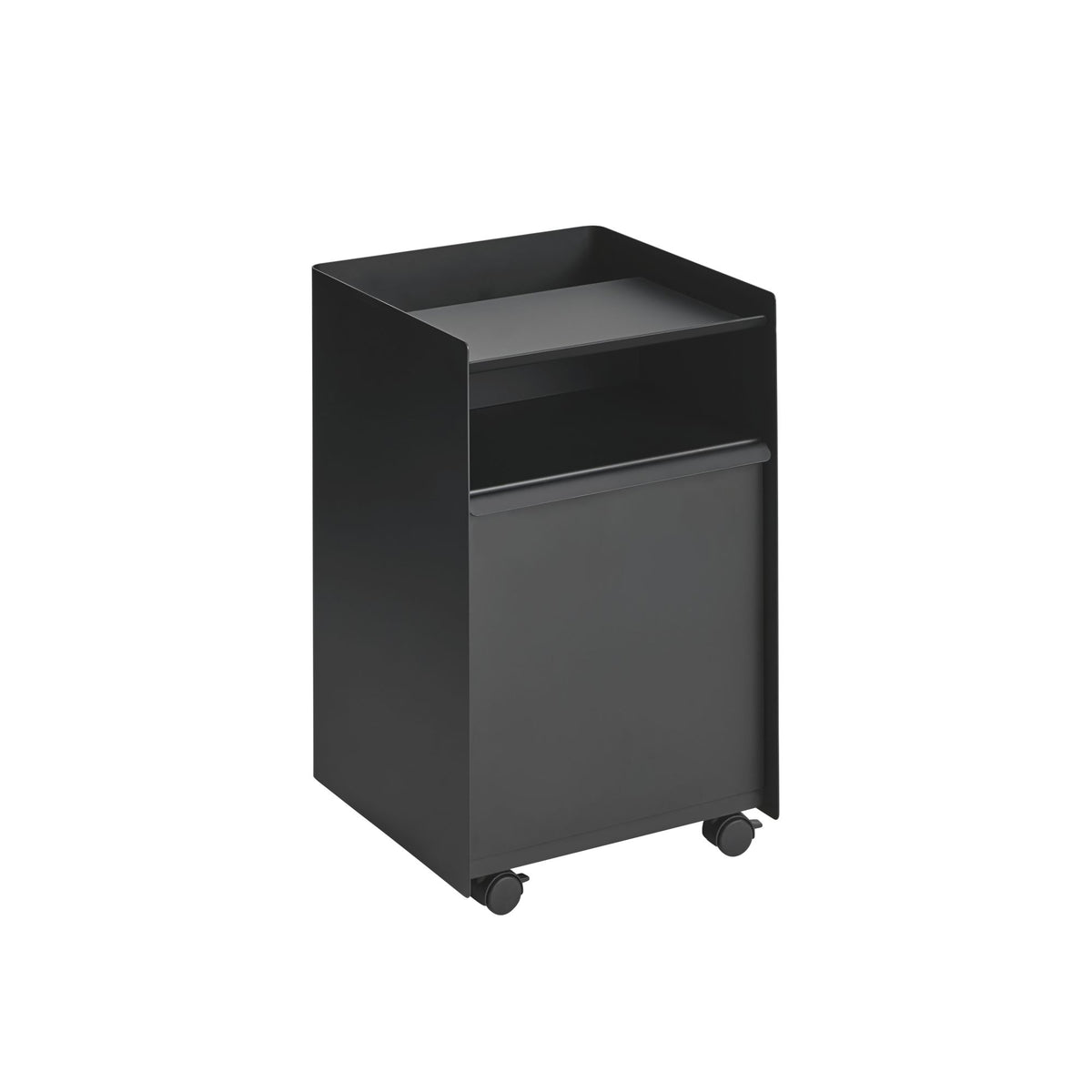 Muuto Folded low trolley with door black