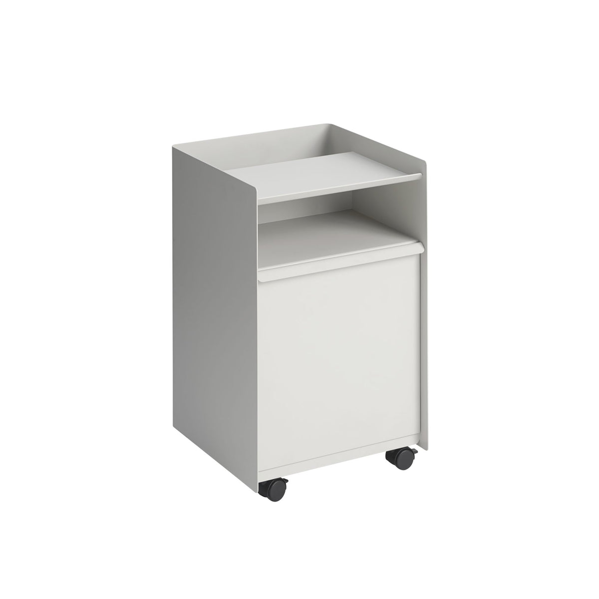 Muuto Folded low trolley with door grey