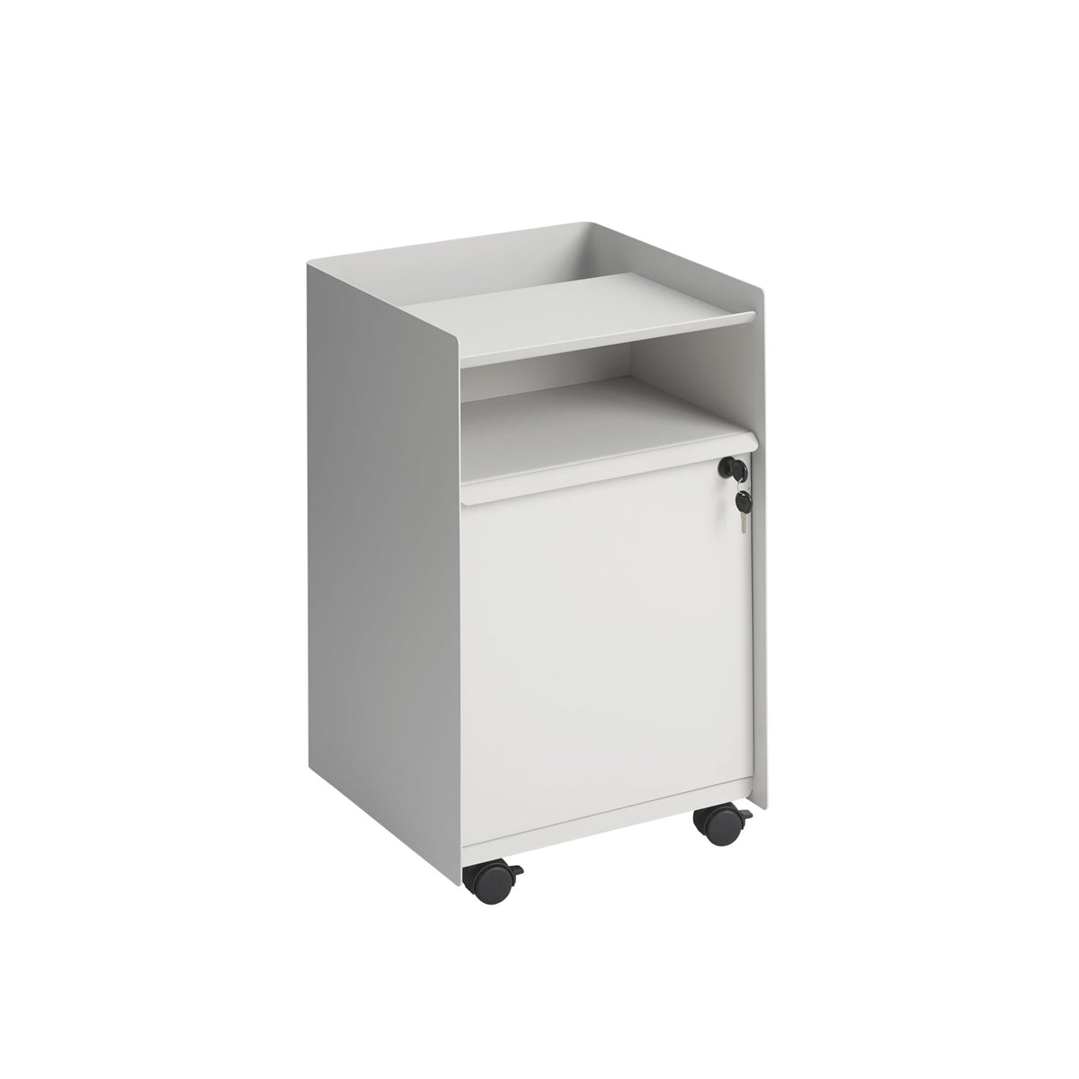 Muuto Folded low trolley with door grey