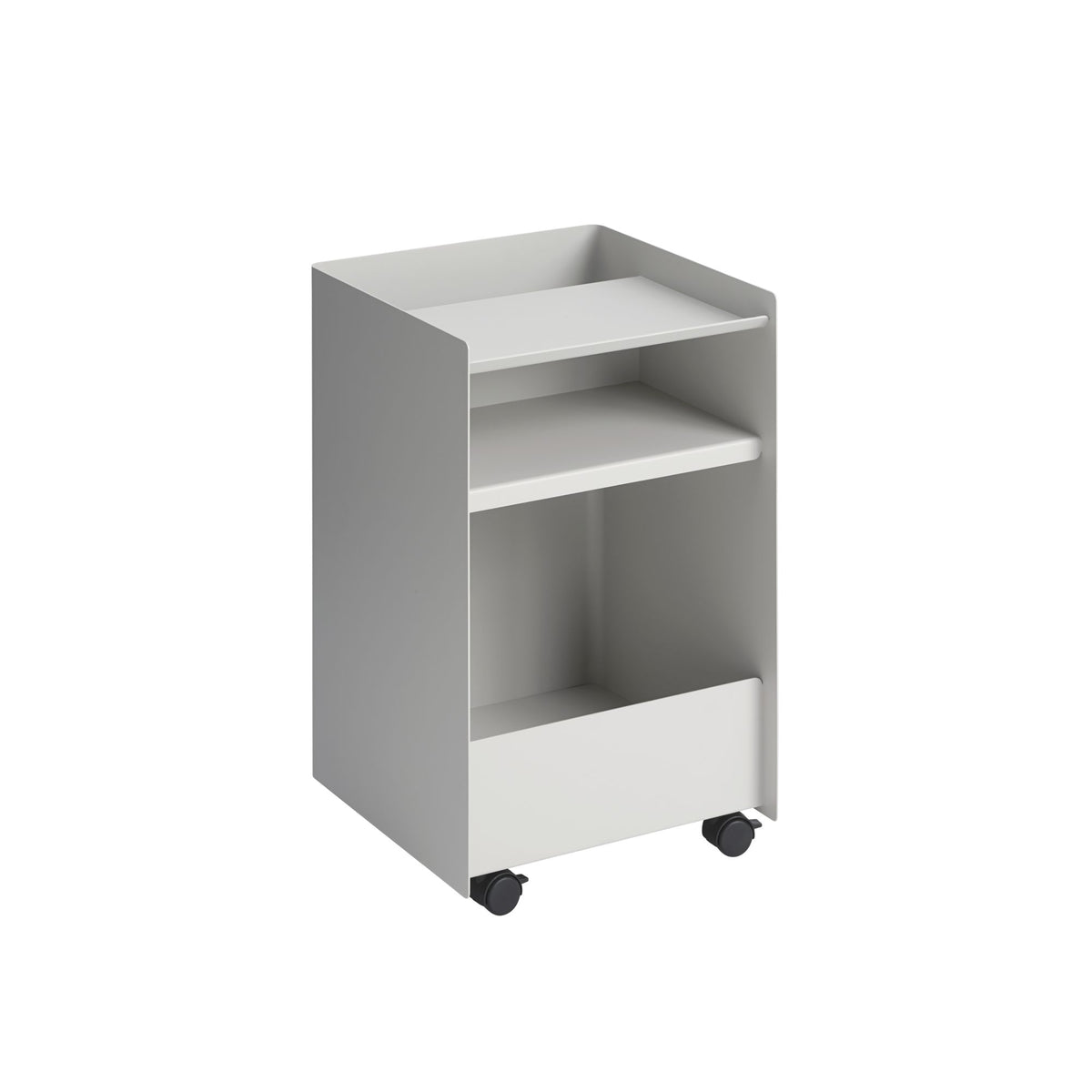 Muuto Folded low serving trolley open grey