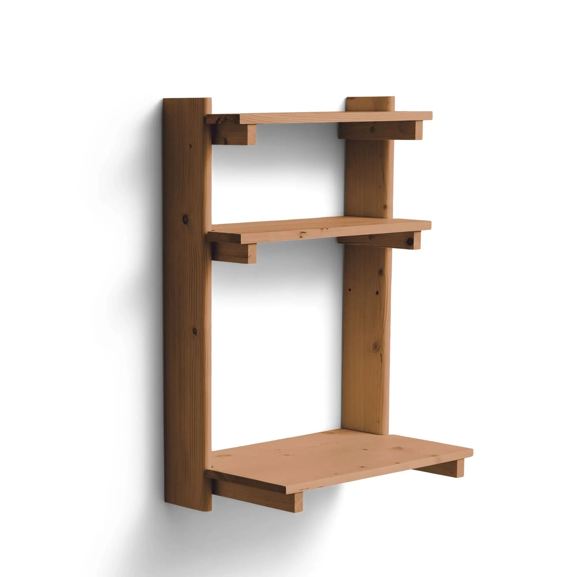 Form & Refine Beam 3 hylly työpisteellä ruskea mänty Form & Refine