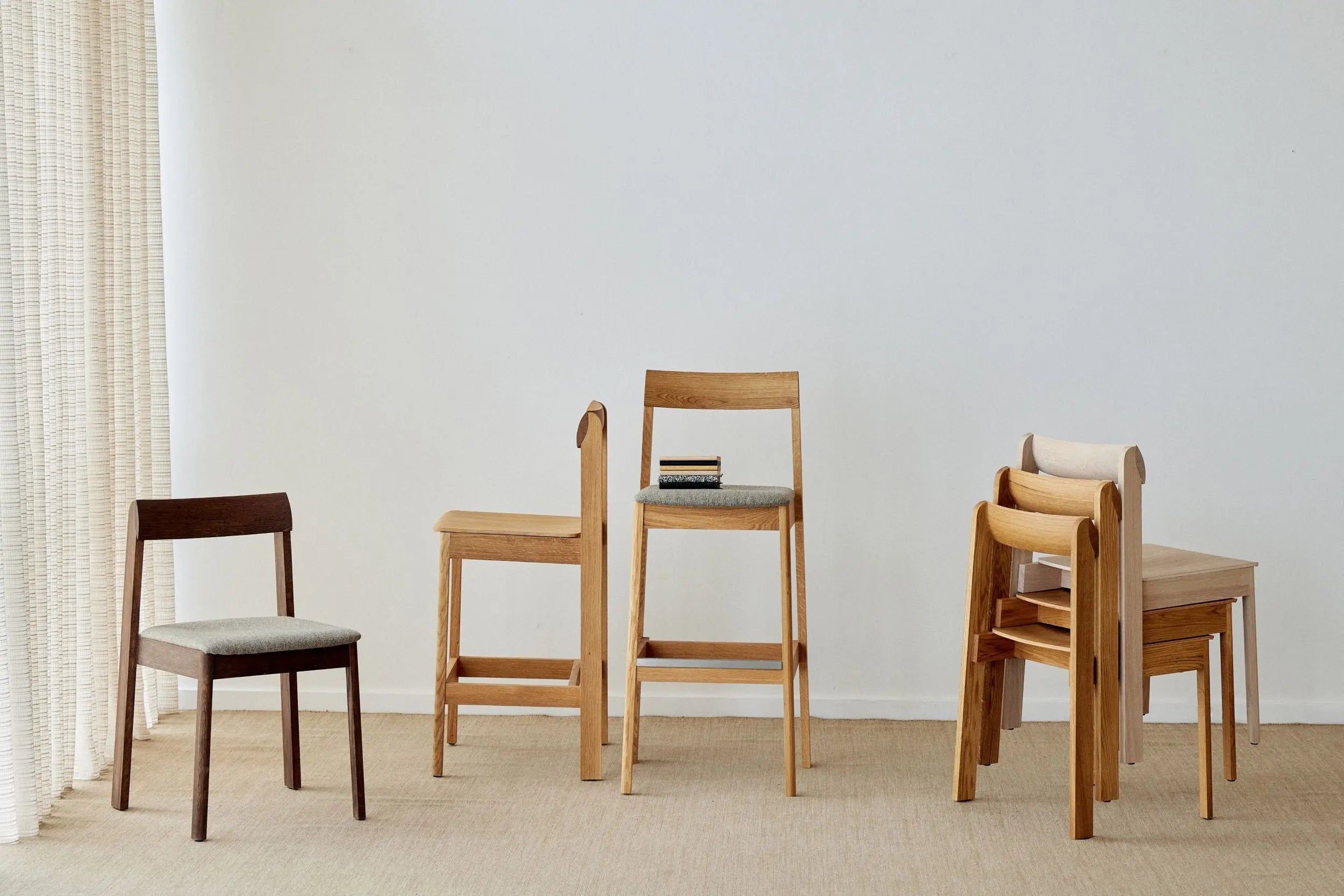 Form & Refine Blueprint baarituoli 65 tammi/Hallingdal 227 Form & Refine