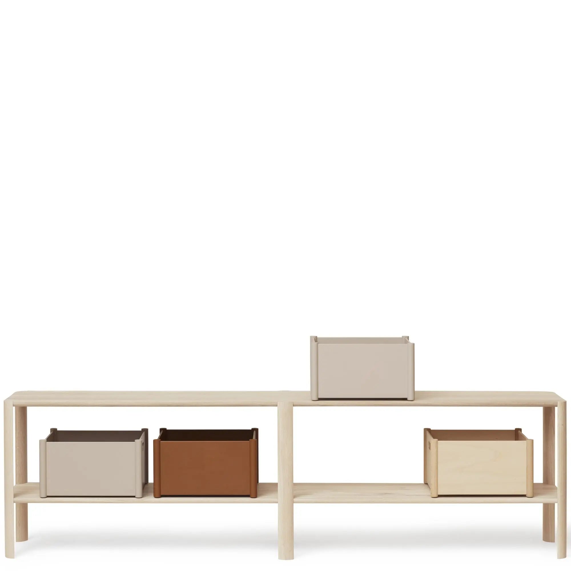 Form & Refine Leaf 2x2 hylly valkoöljytty tammi Form & Refine