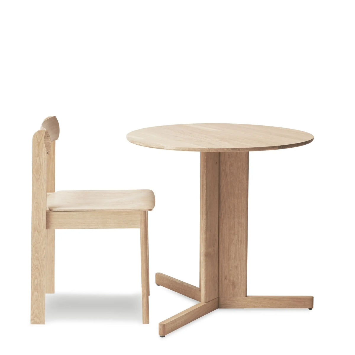 Form & Refine Trefoil pöytä Ø75 valkoöljytty tammi Form & Refine