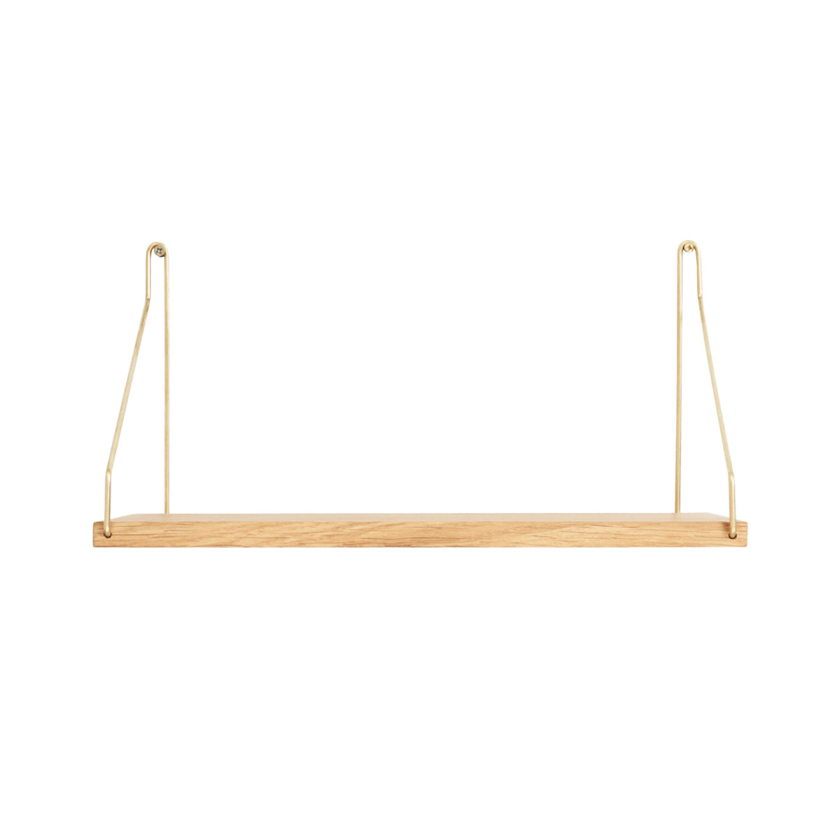 Frama seinähylly 40x20 tammi/messinki - Laatukaluste