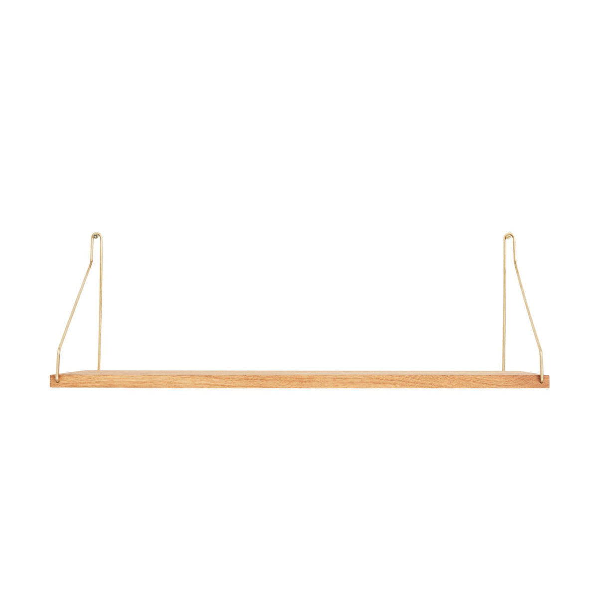 Frama seinähylly 60x20 tammi/messinki - Laatukaluste