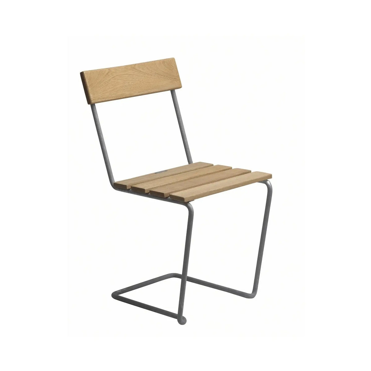 Grythyttan Stålmöbler Chair 1 tuoli tammi/galvanoitu Grythyttan Stålmöbler