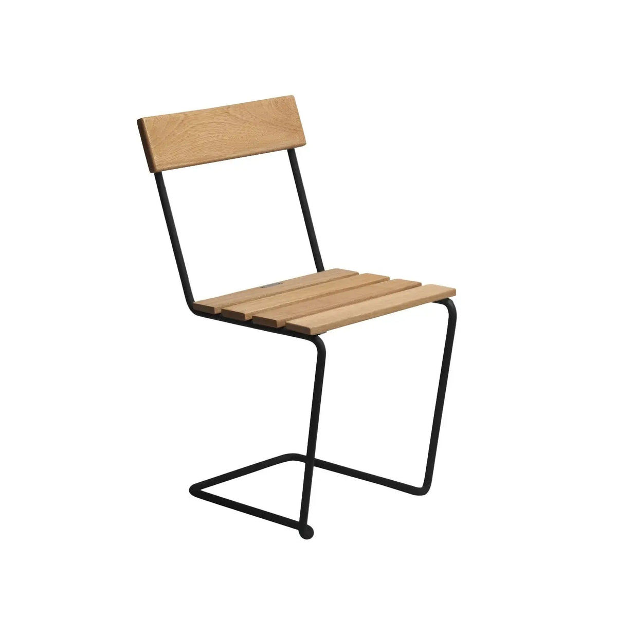 Grythyttan Stålmöbler Chair 1 tuoli tammi/musta Grythyttan Stålmöbler