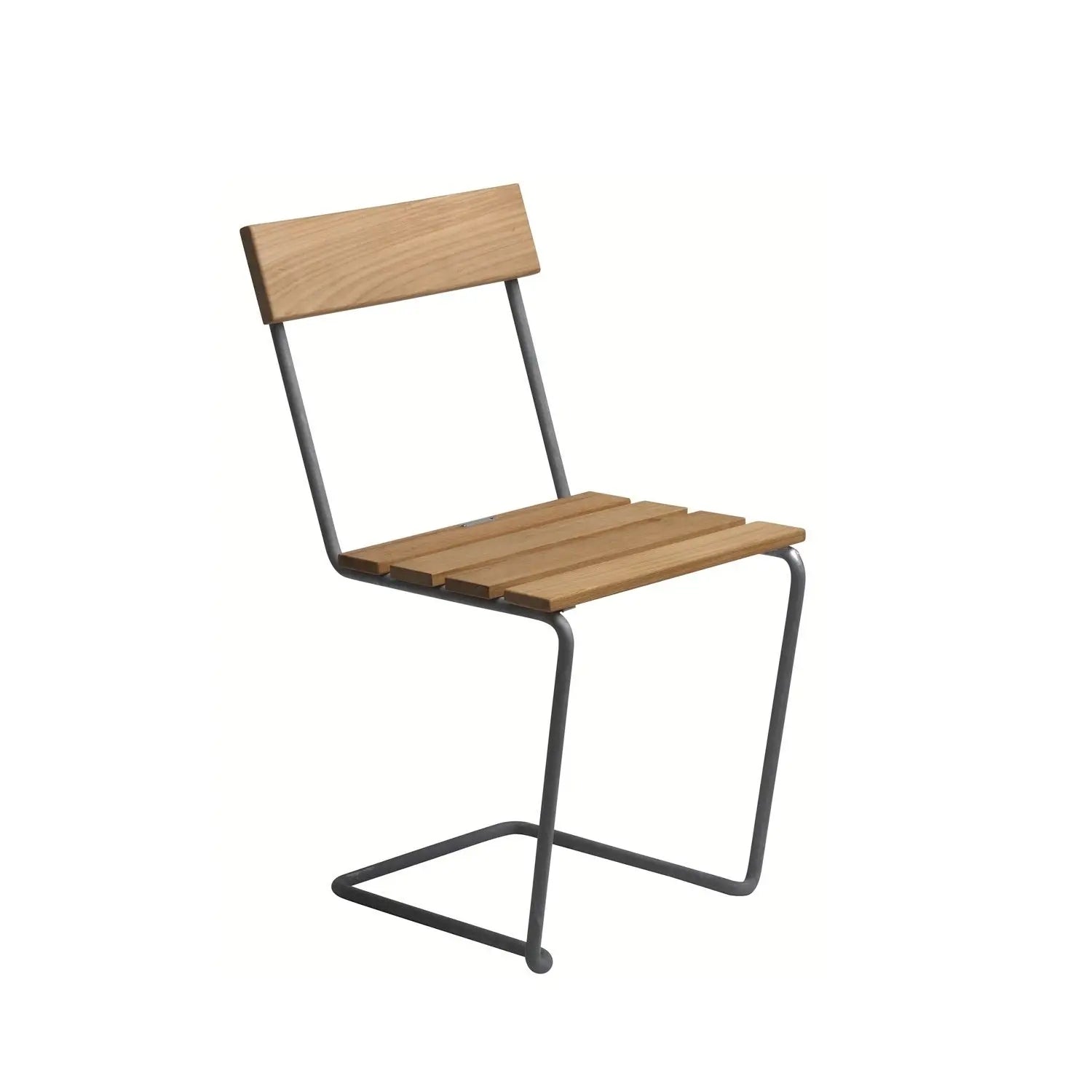 Grythyttan Stålmöbler Chair 1 tuoli tiikki/galvanoitu Grythyttan Stålmöbler
