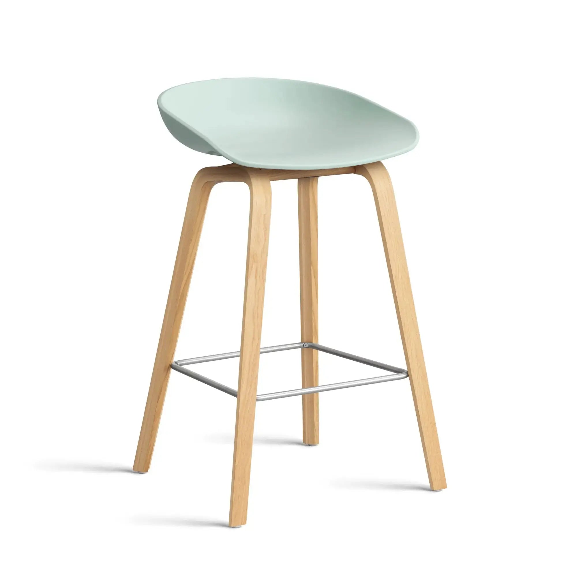 HAY AAS32 baarituoli mintunvihreä/lakattu tammi, kromi HAY