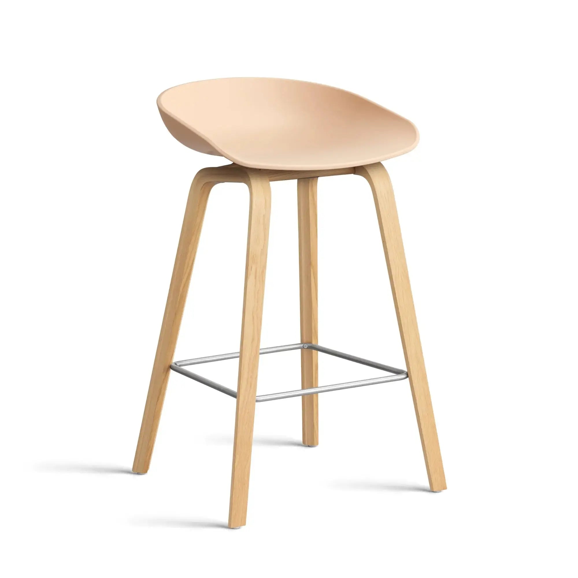 HAY AAS32 baarituoli persikka/lakattu tammi, kromi HAY