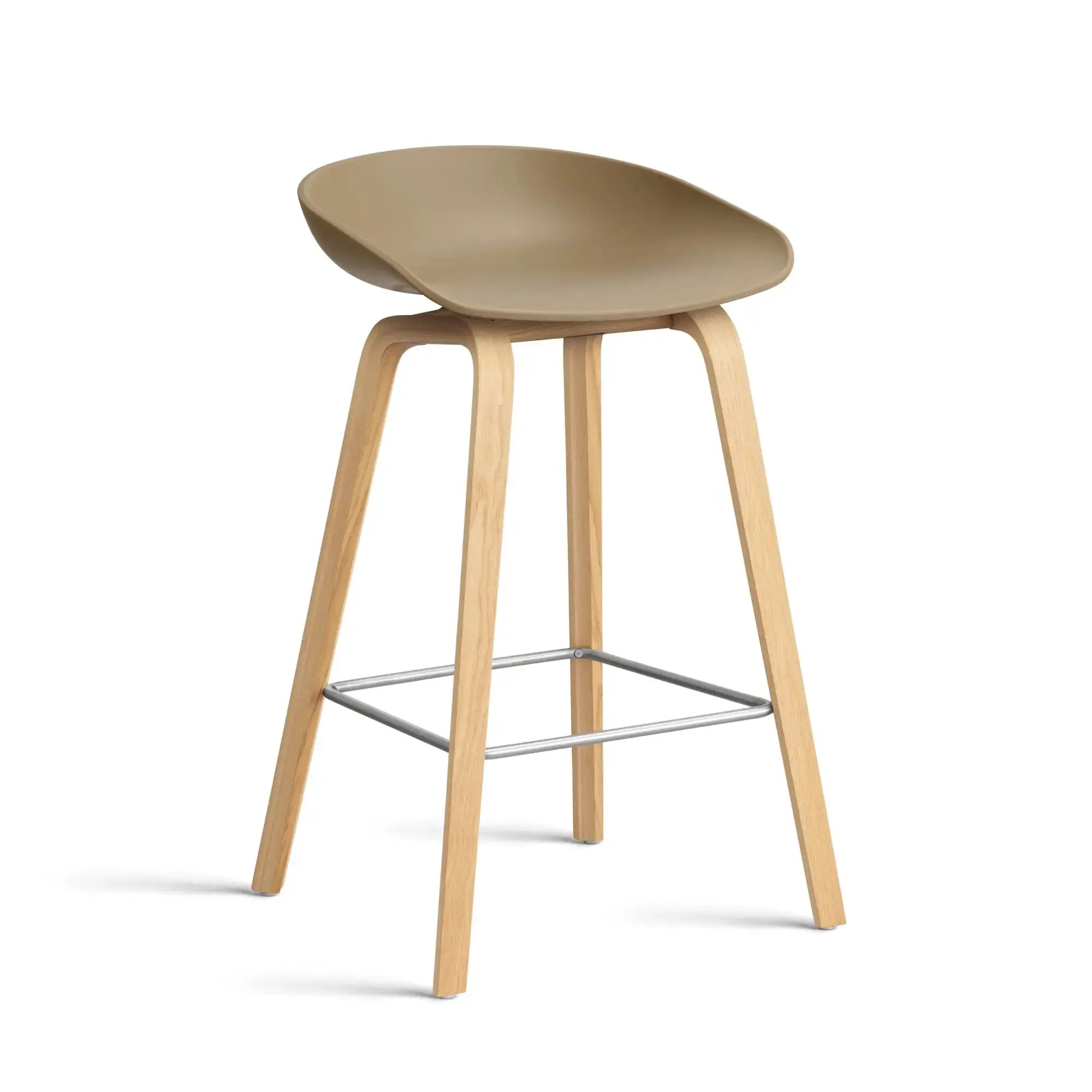 HAY AAS32 baarituoli savi/lakattu tammi, kromi HAY