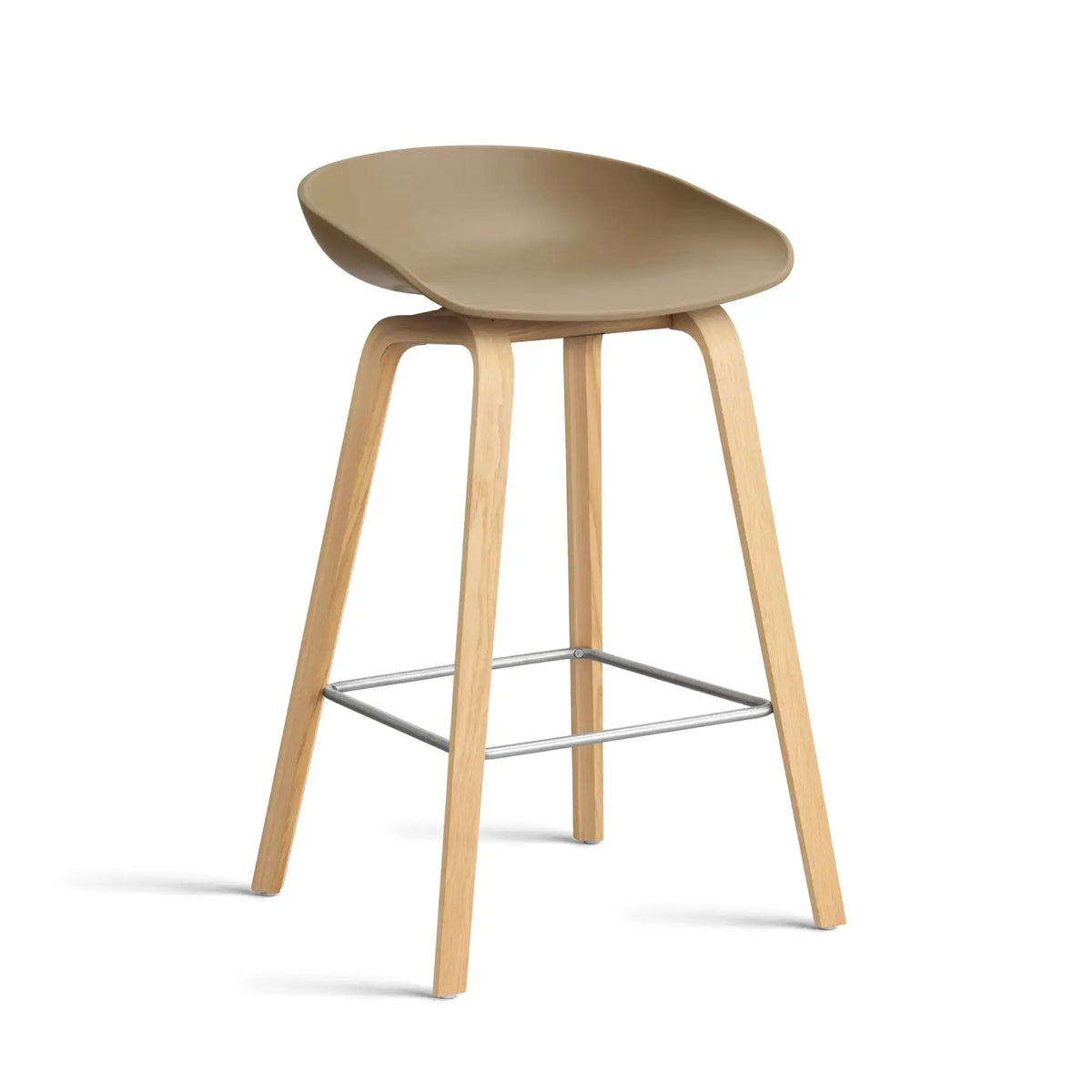 HAY AAS32 baarituoli savi/lakattu tammi, kromi HAY