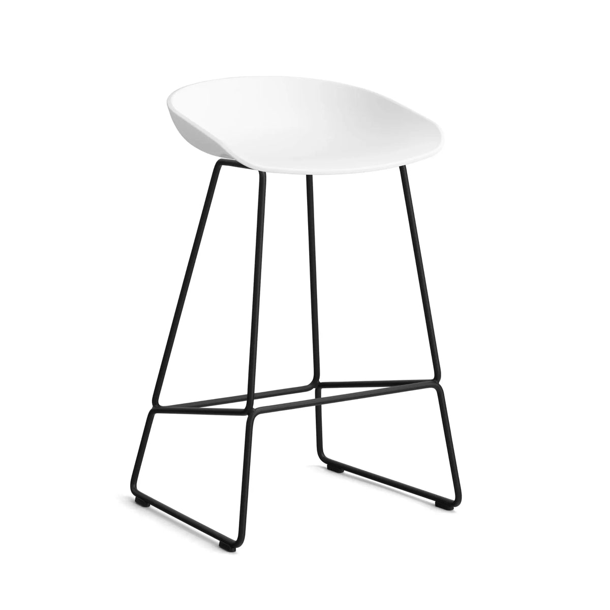 HAY AAS38 baarituoli 64cm valkoinen/musta HAY