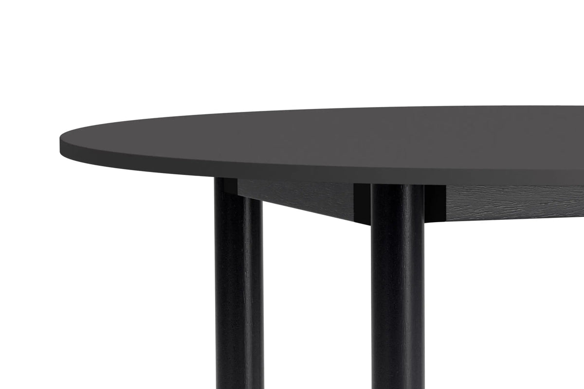 HAY Annex Ø110 pöytä harmaa/musta HAY