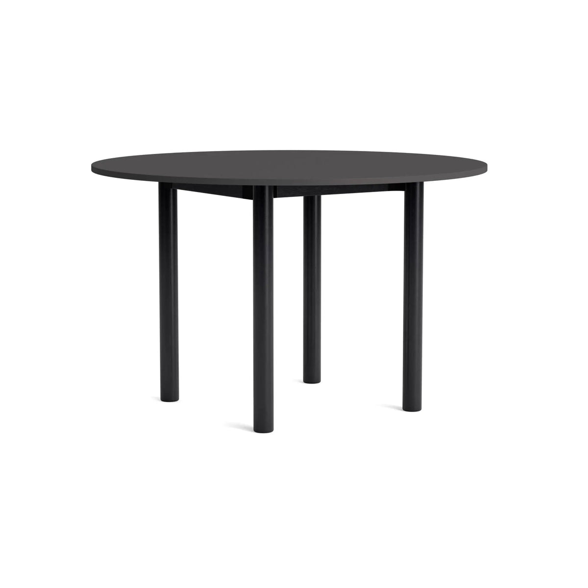 HAY Annex Ø120 pöytä harmaa linoleum/musta HAY