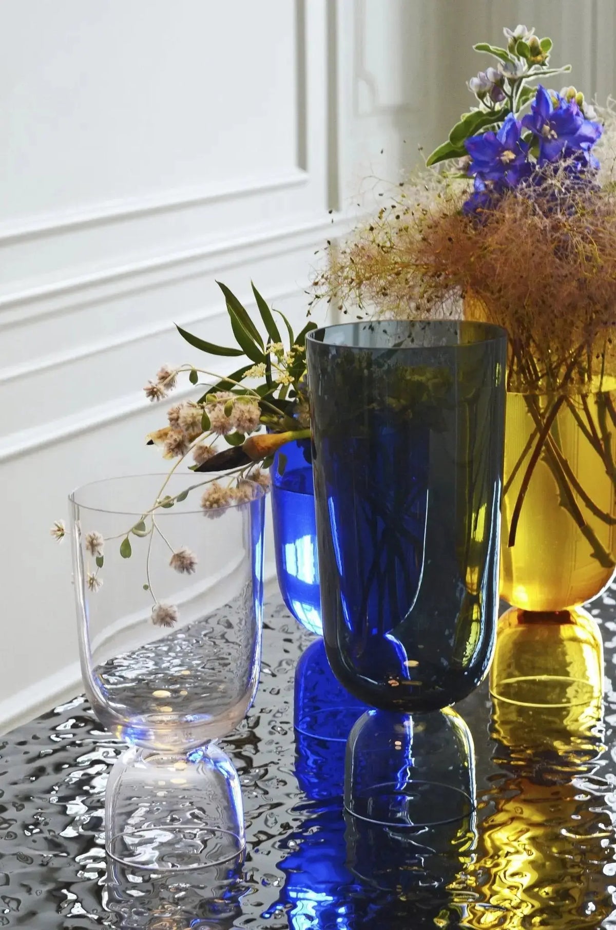 HAY Bottoms Up vaasi pieni sähkönsininen - Laatukaluste