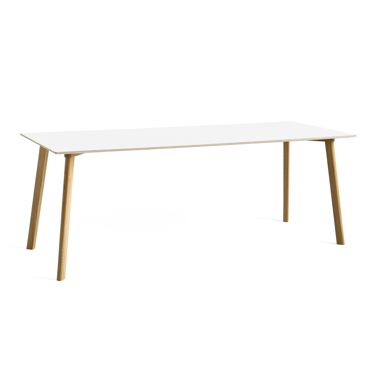 HAY CPH Deux 210 pöytä 200x75 valkoinen laminaatti/tammi - Laatukaluste