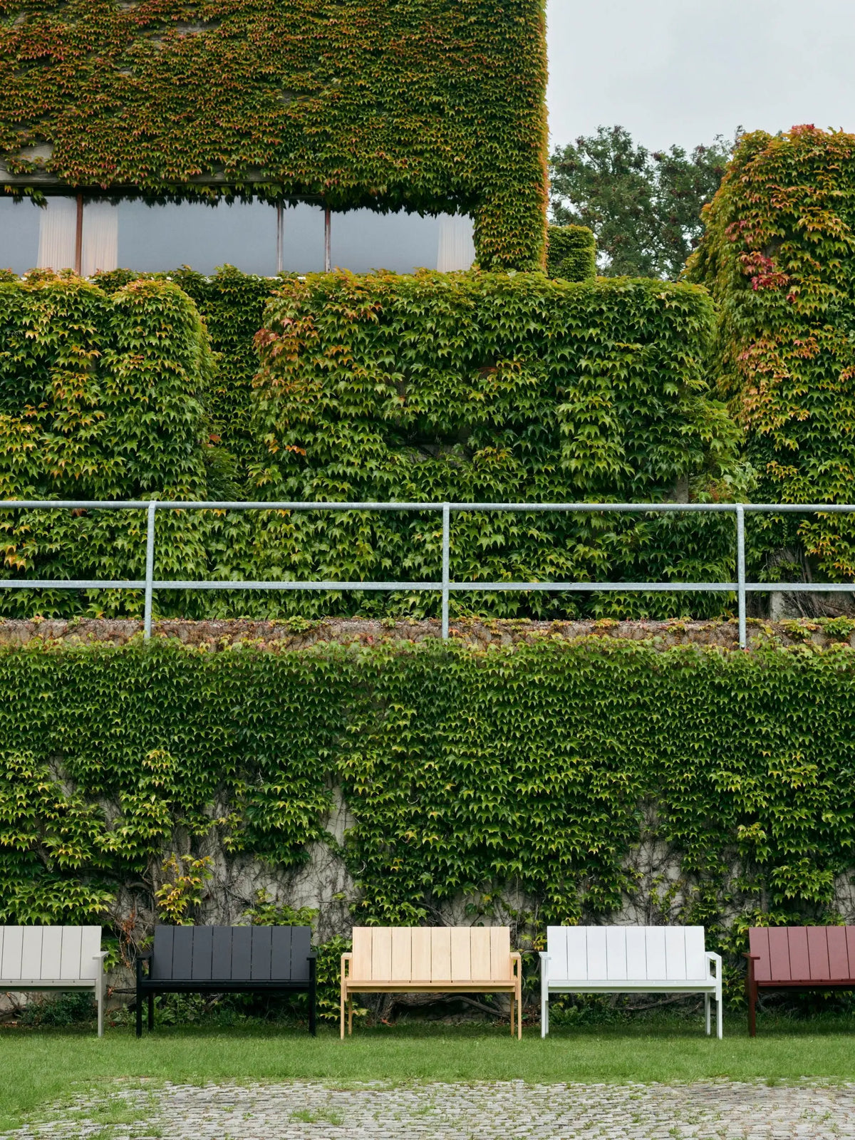HAY Crate Dining Bench greige HAY