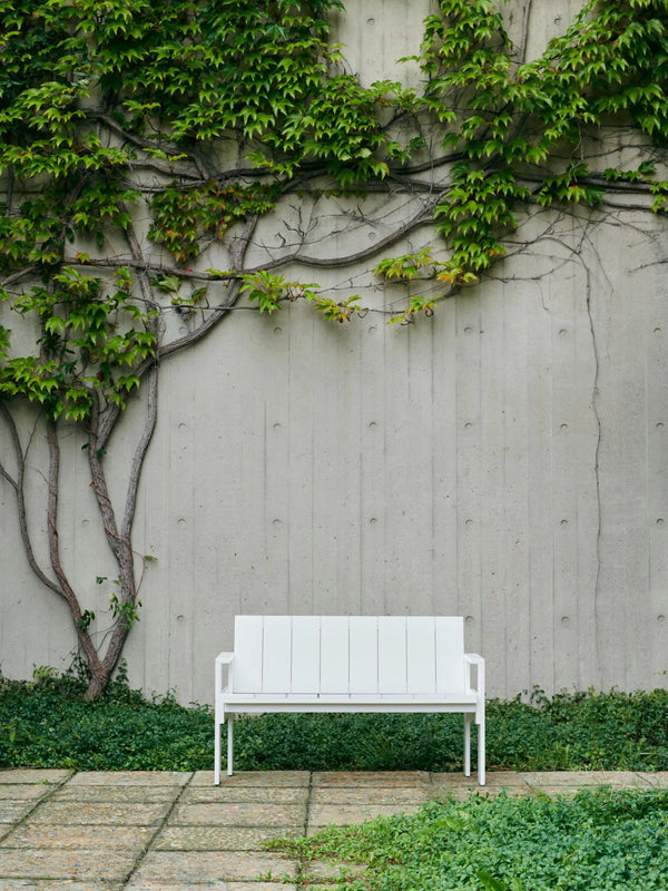 HAY Crate Dining Bench valkoinen HAY