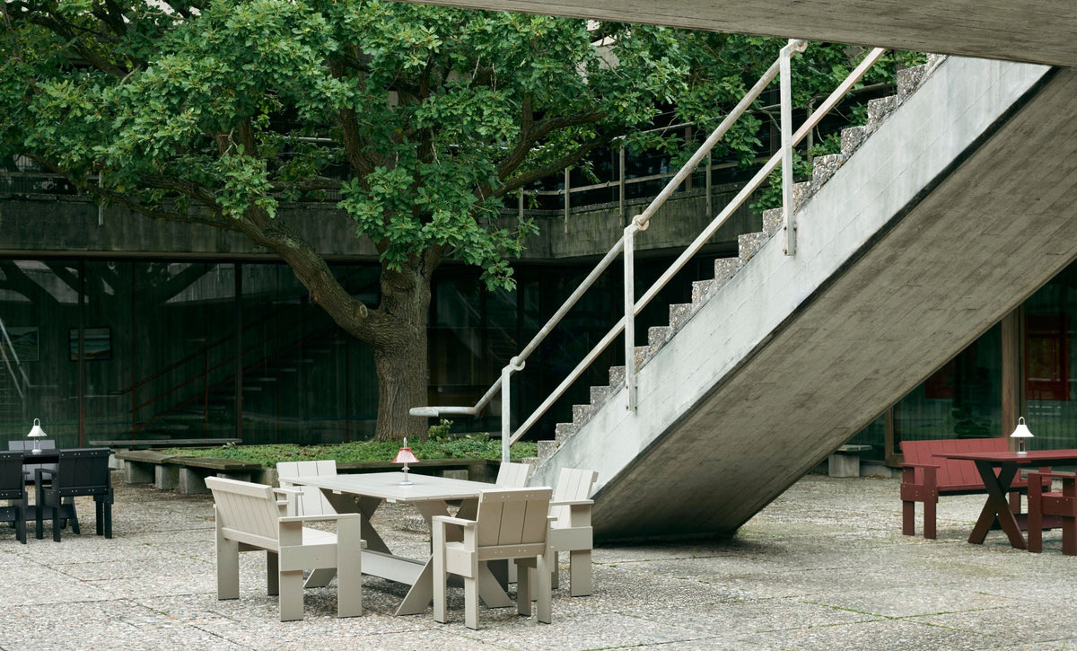 HAY Crate pöytä 230x90 greige - Laatukaluste