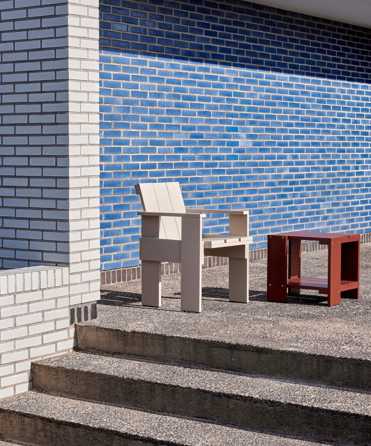 HAY Crate sivupöytä punainen - Laatukaluste