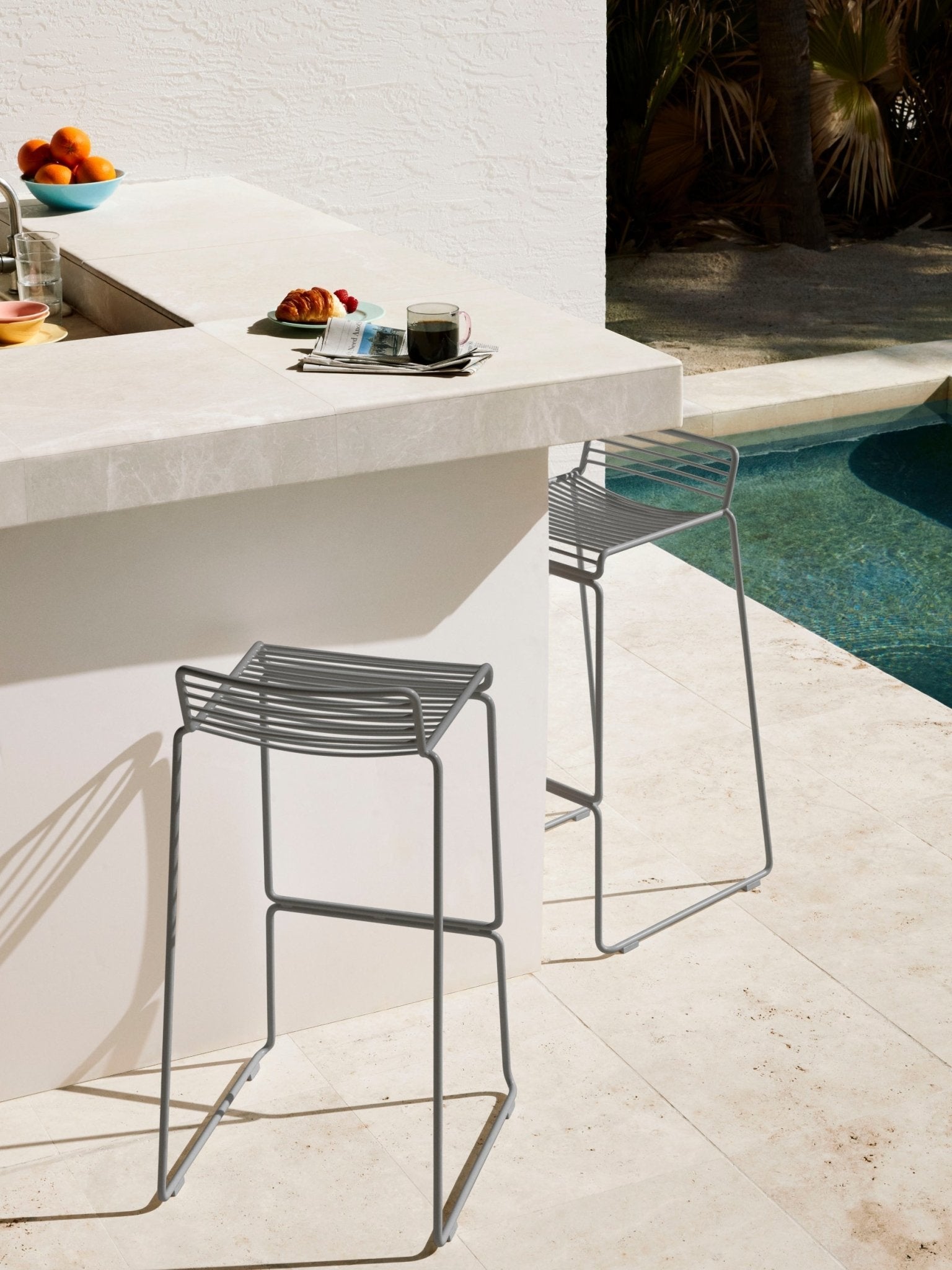 HAY Hee baarituoli K65 harmaa - Laatukaluste