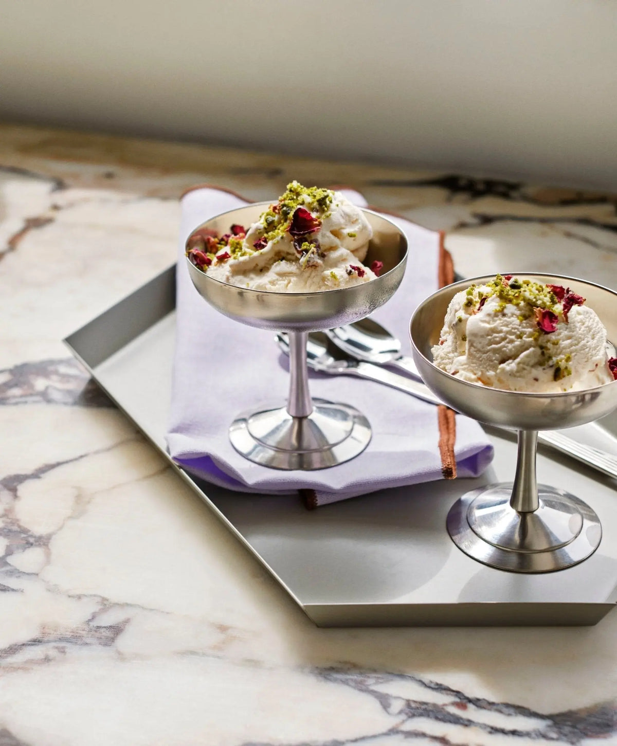 HAY Italialainen jäätelökuppi teräs - Laatukaluste