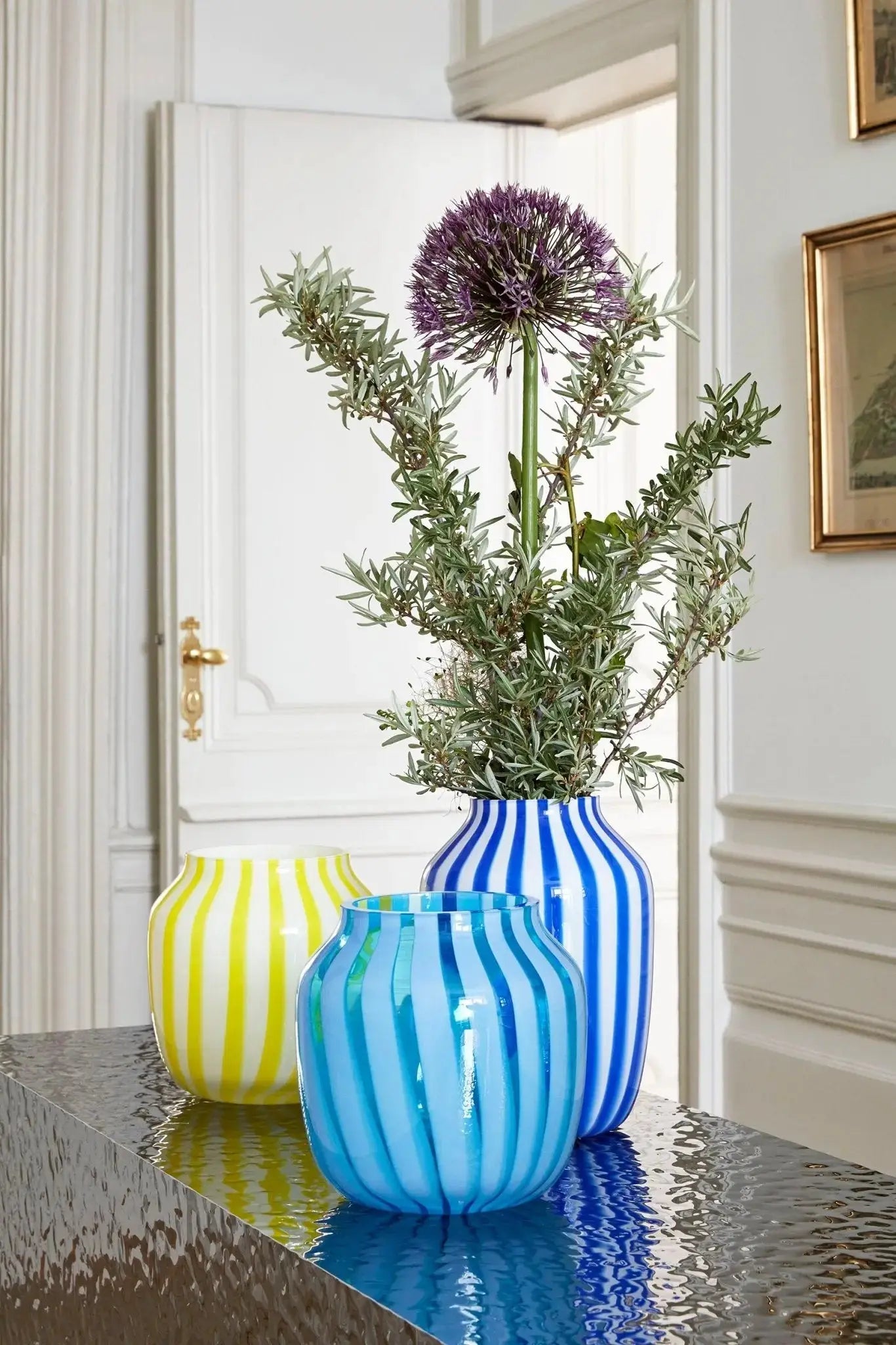 HAY Juice maljakko korkea sininen - Laatukaluste