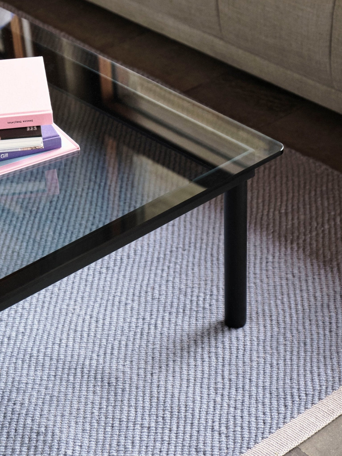 HAY Kofi 120x120 sohvapöytä musta/harmaa - Laatukaluste