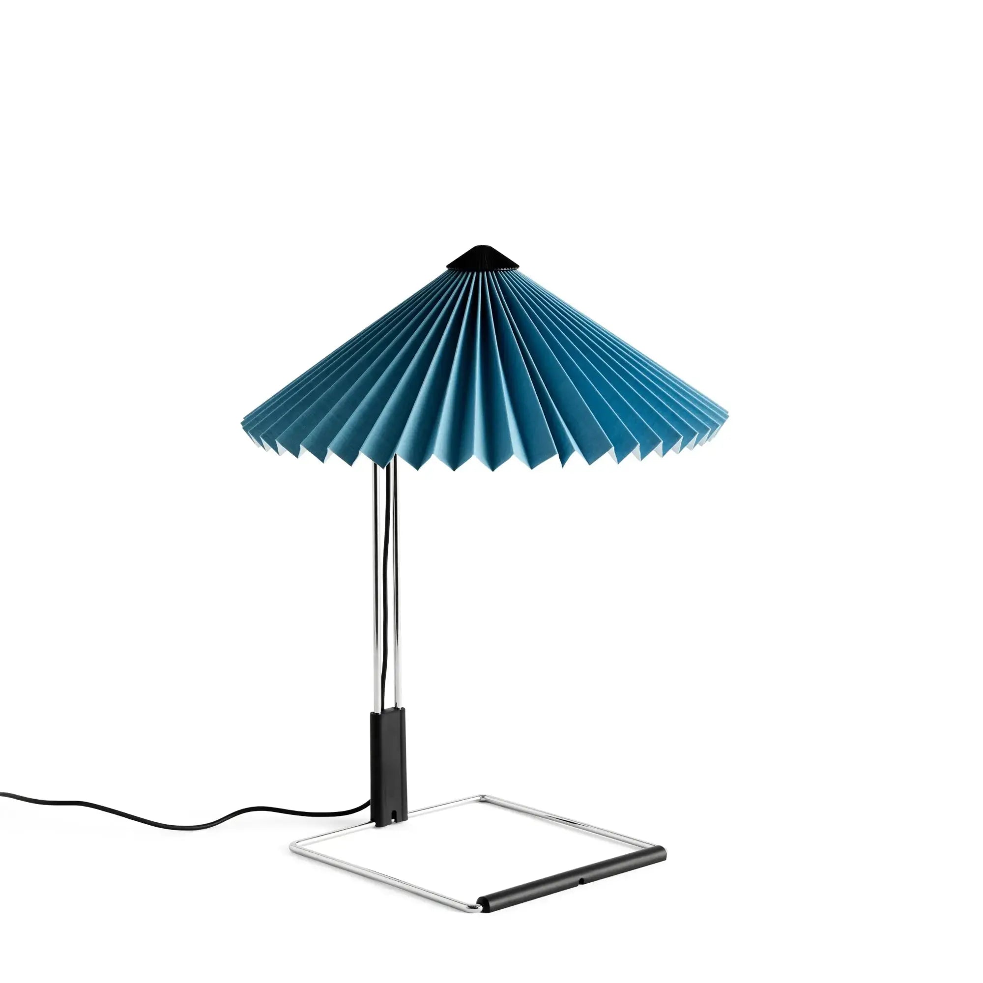 HAY Matin pöytävalaisin S sininen/teräs HAY