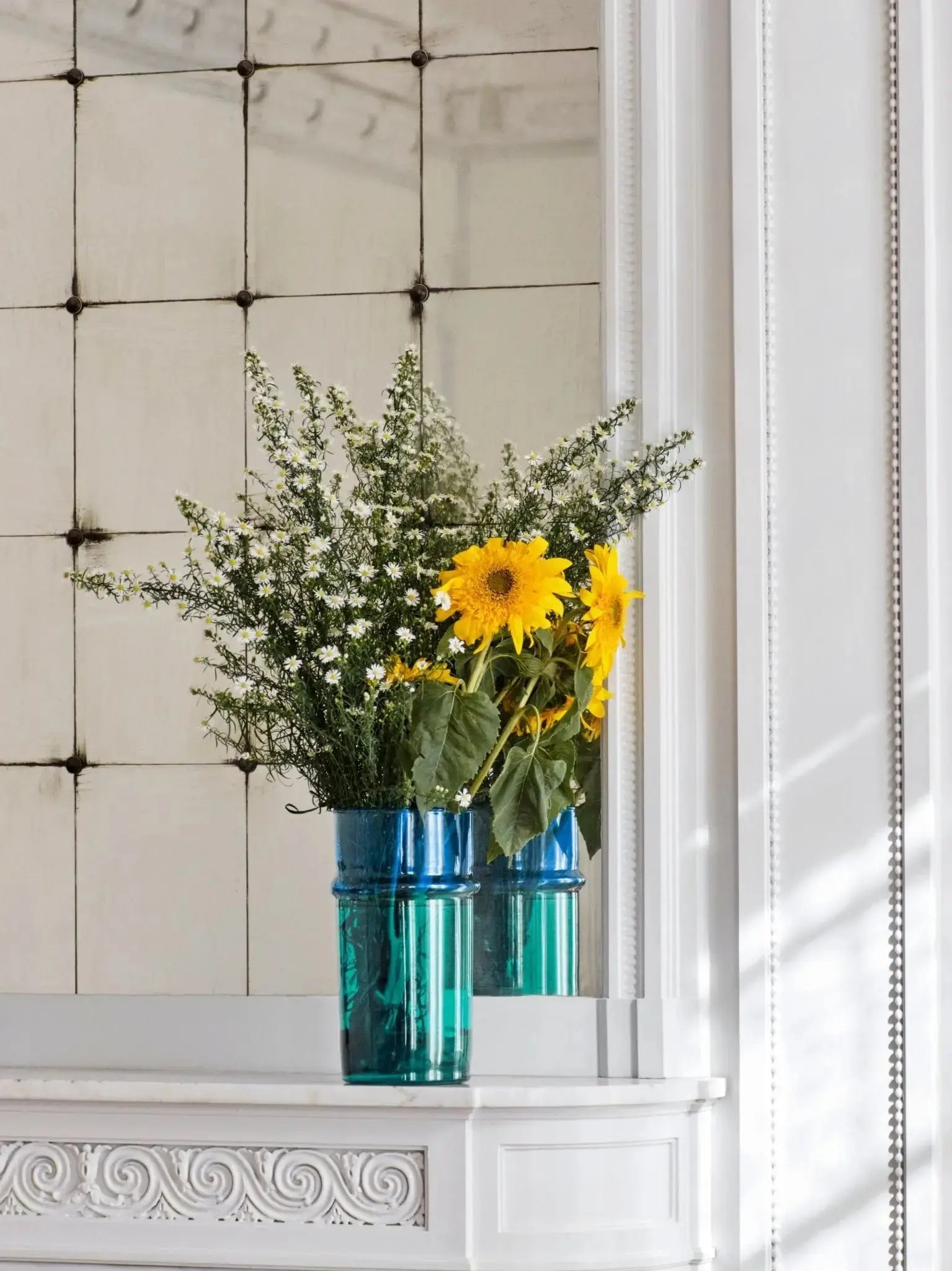 HAY Moroccan L maljakko vihreä/sininen - Laatukaluste