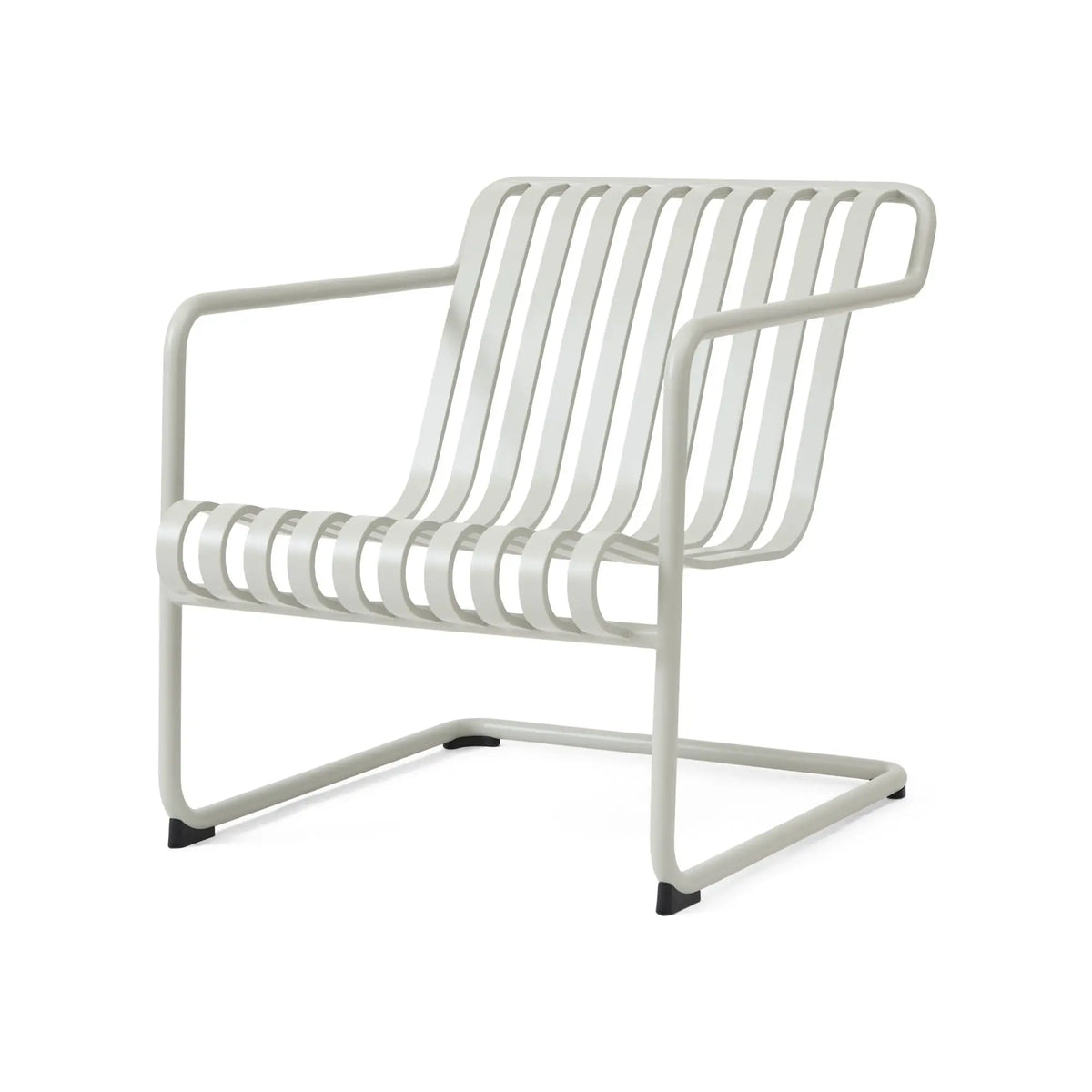 HAY Palissade Cantilever Lounge nojatuoli matala vaaleanharmaa HAY