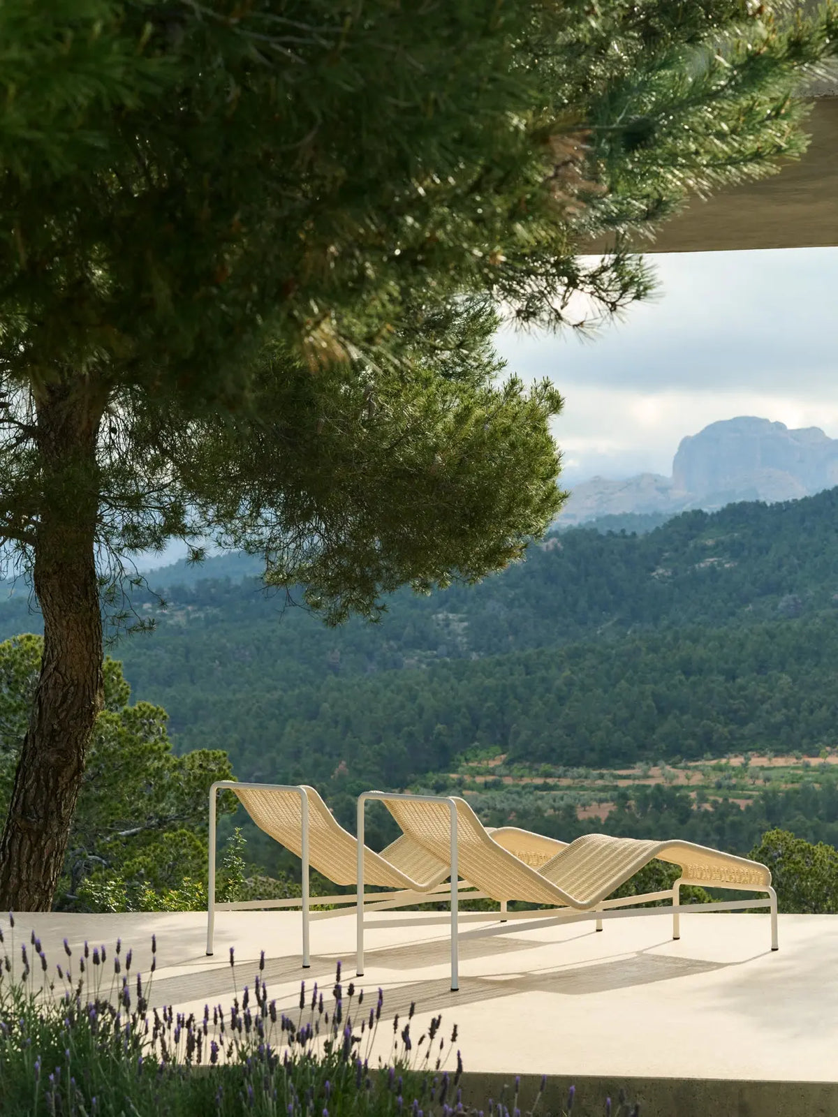 HAY Palissade Cord aurinkotuoli kermanvalkoinen HAY