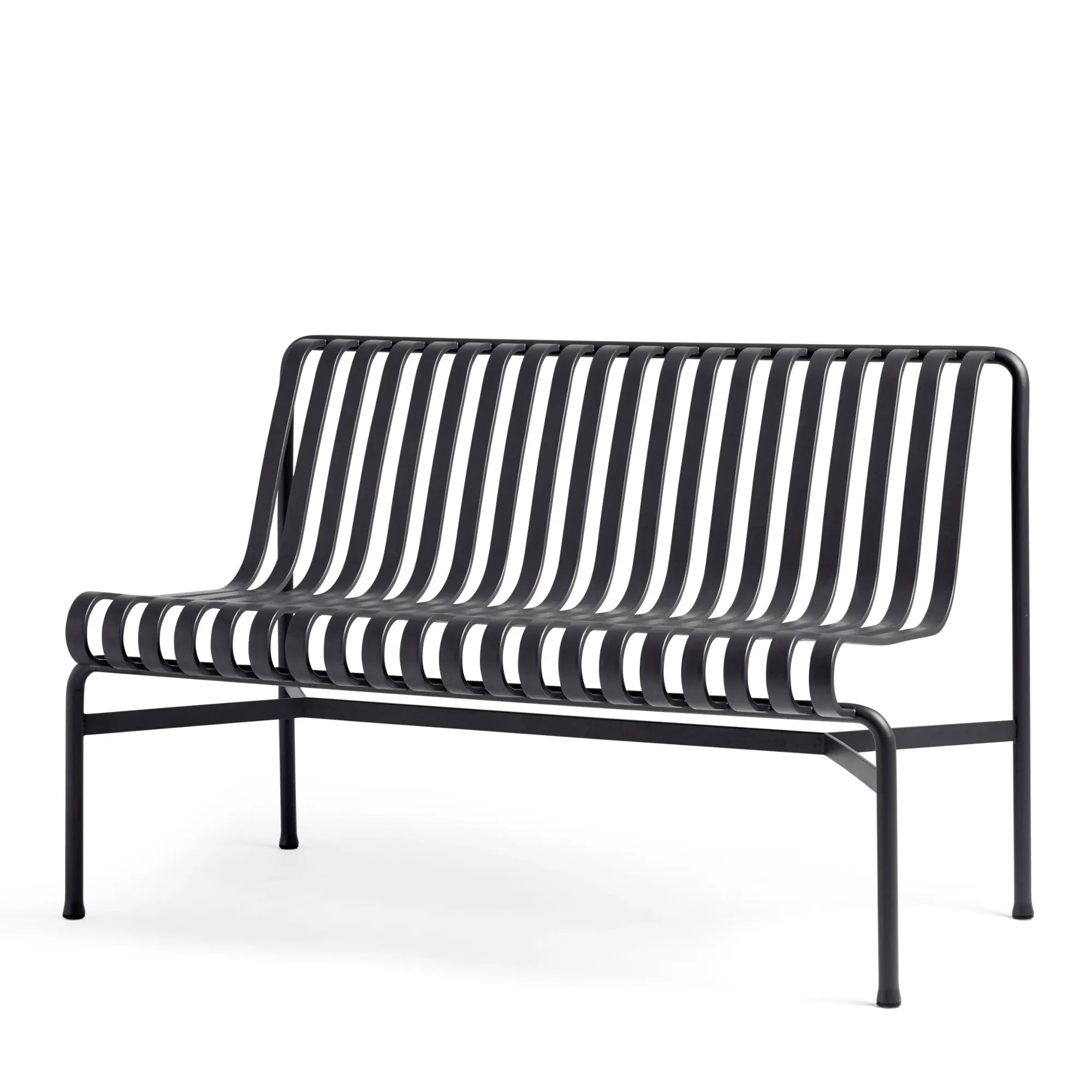 HAY Palissade Dining Bench käsinojaton antrasiitti - Laatukaluste