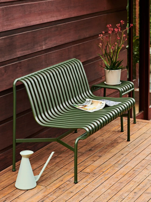 HAY Palissade Dining Bench käsinojaton oliivinvihreä - Laatukaluste
