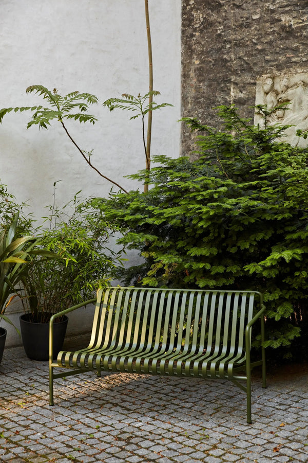 HAY Palissade Dining Bench oliivinvihreä HAY