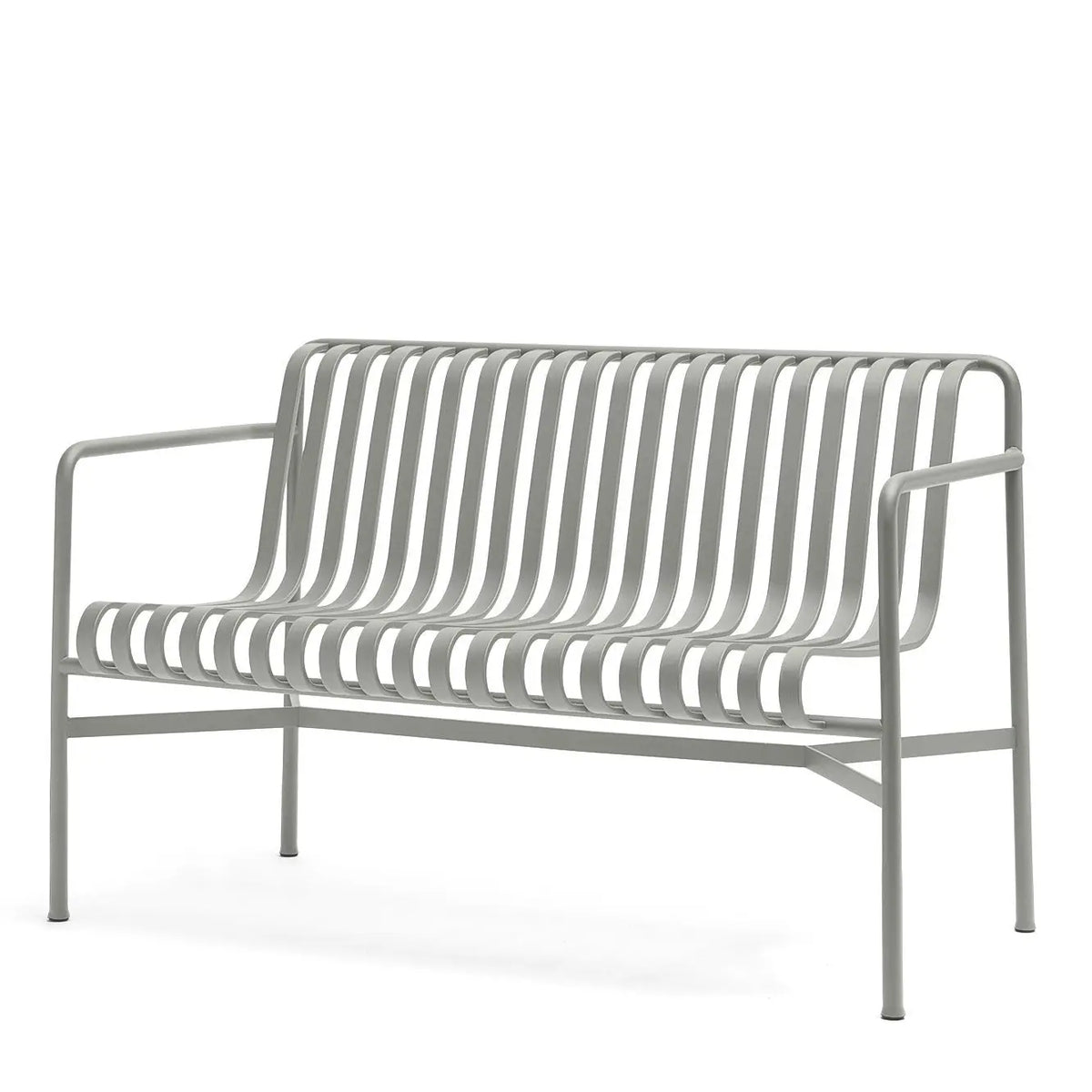 HAY Palissade Dining Bench vaaleanharmaa - Laatukaluste