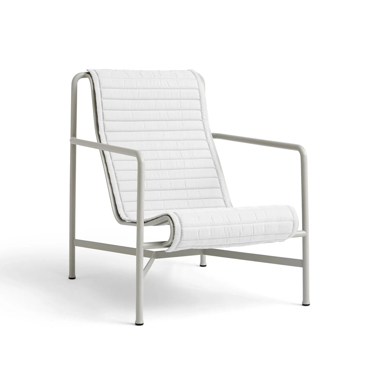 HAY Palissade Lounge korkea nojatuoli tikattu istuintyyny - Laatukaluste