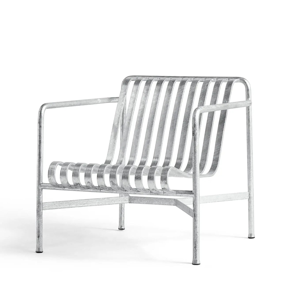 HAY Palissade Lounge nojatuoli matala galvanoitu - Laatukaluste