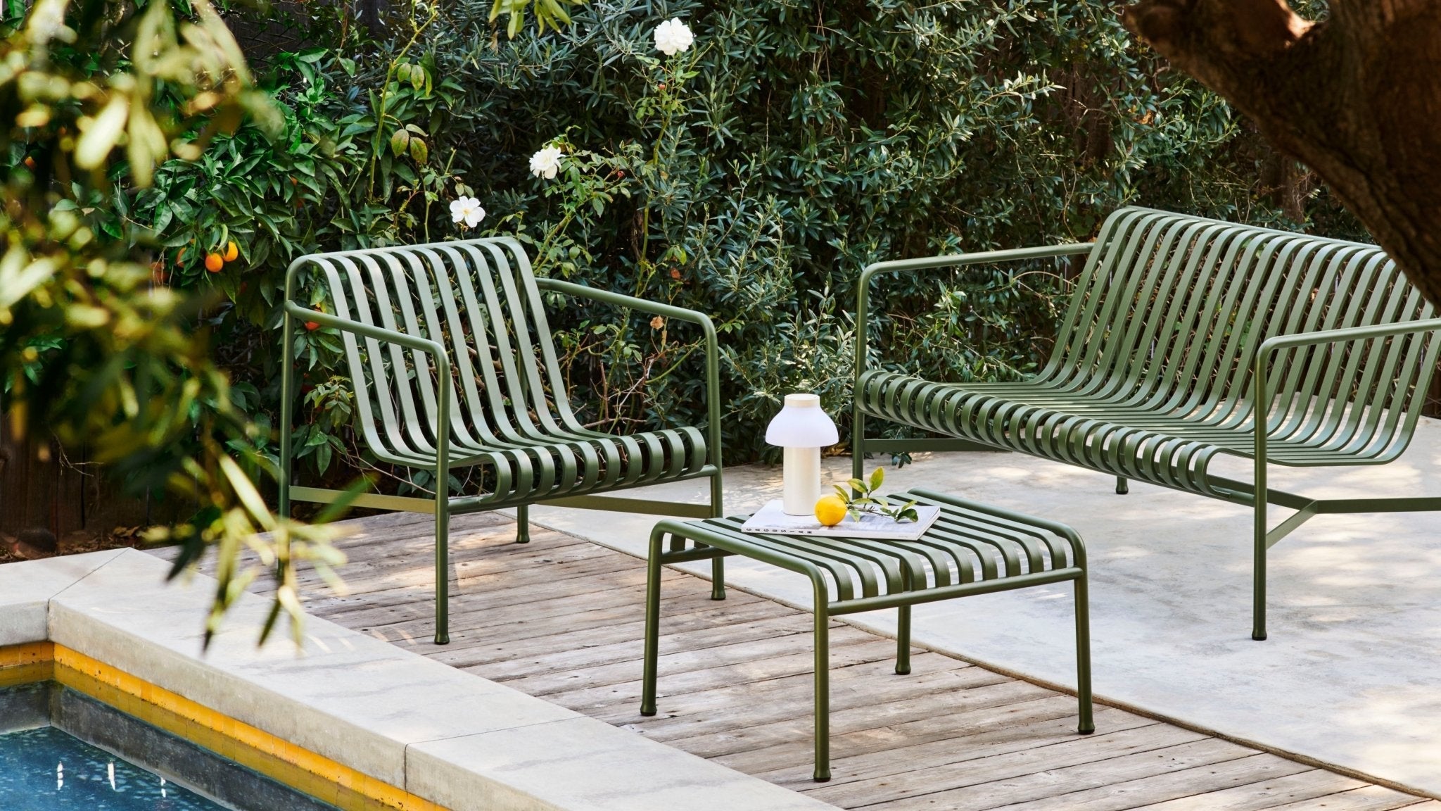 HAY Palissade Lounge sohva oliivinvihreä - Laatukaluste