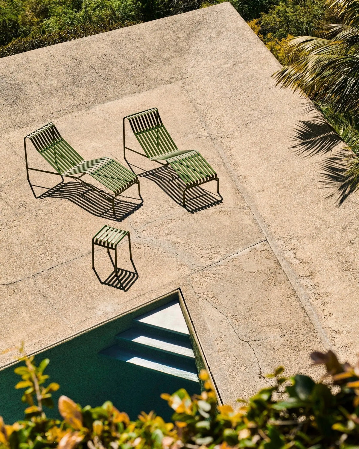 HAY Palissade aurinkotuoli oliivinvihreä - Laatukaluste