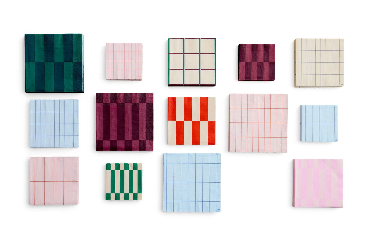 HAY Pattern servetit 40x40 vaaleansininen-tummansininen HAY