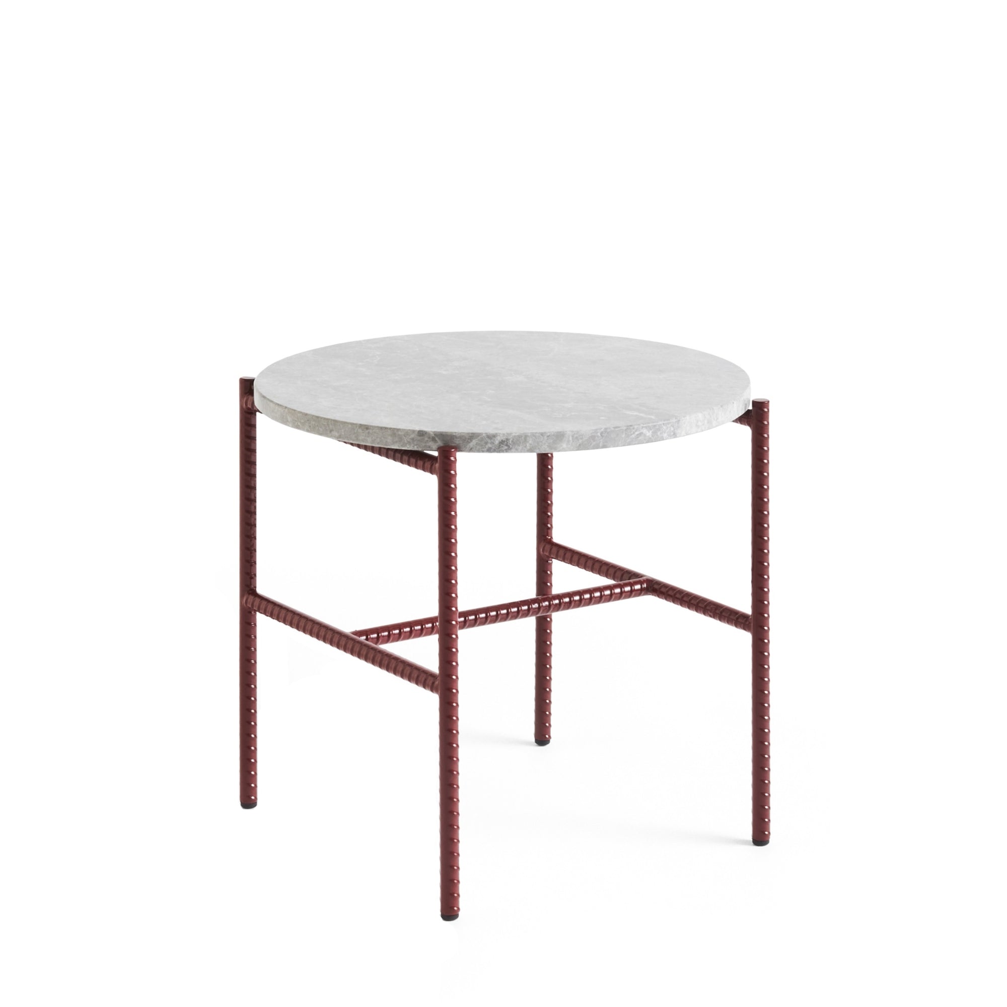 HAY Rebar sivupöytä 45cm harmaa/punainen - Laatukaluste