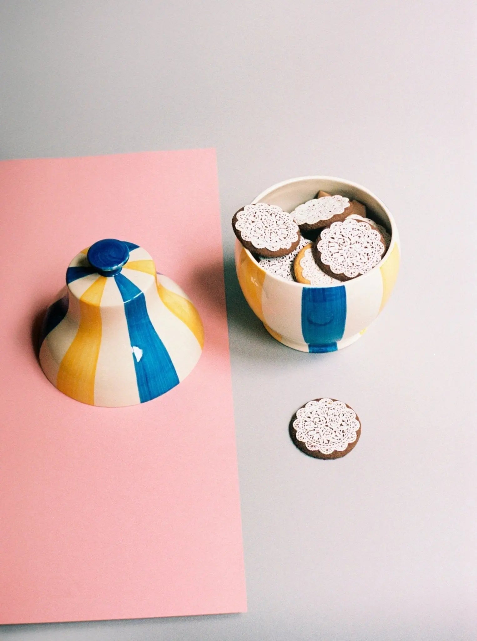 HAY Sobremesa Stripe keksipurkki - Laatukaluste