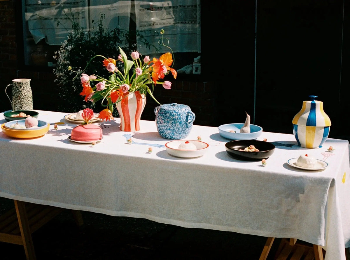 HAY Sobremesa Stripe keksipurkki - Laatukaluste