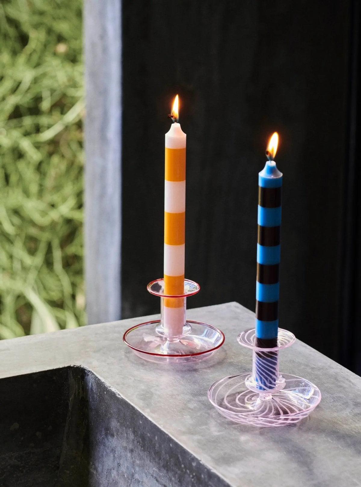 HAY Stripe kynttilä 4kpl bright - Laatukaluste