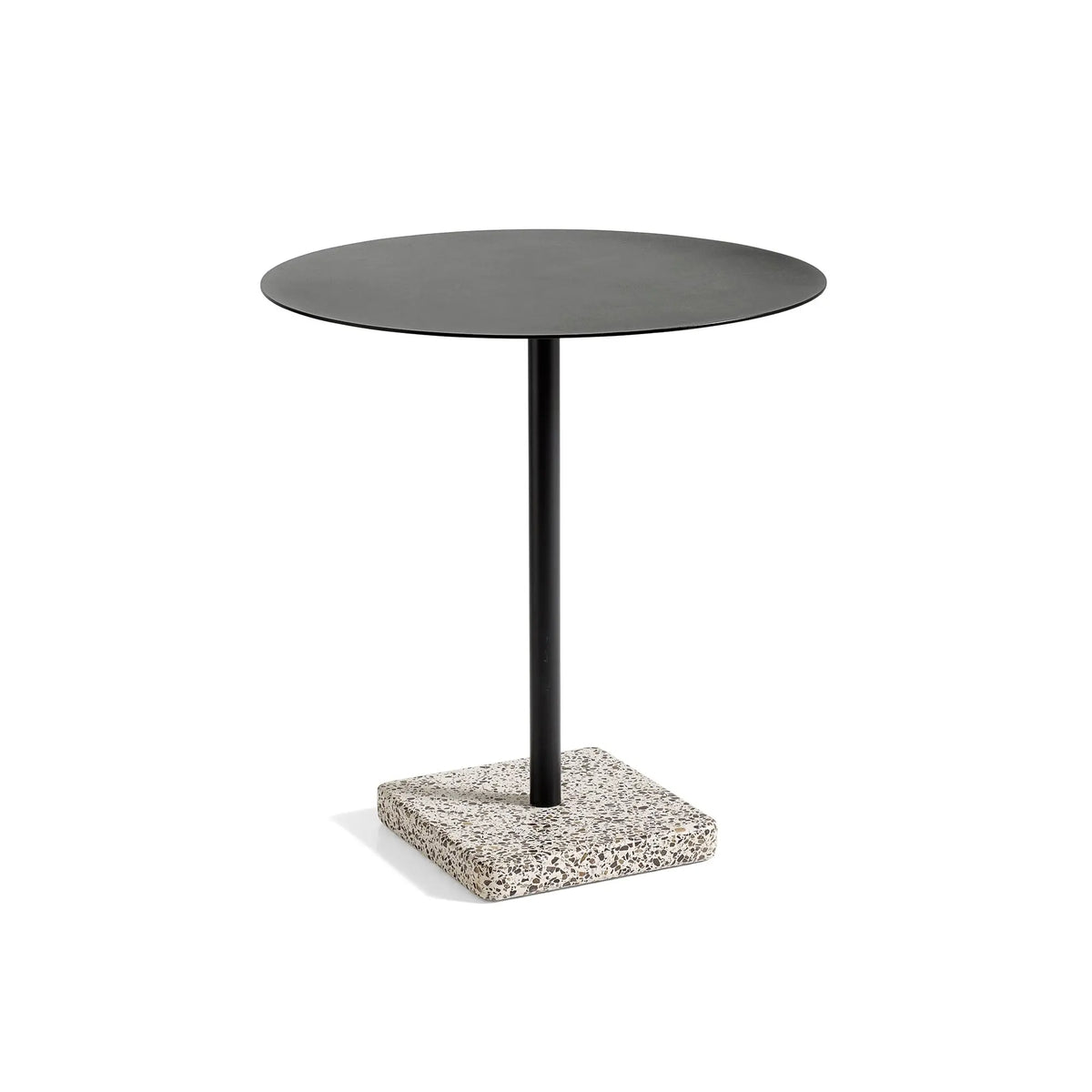 HAY Terrazzo pyöreä pöytä harmaa/antrasiitti - Laatukaluste