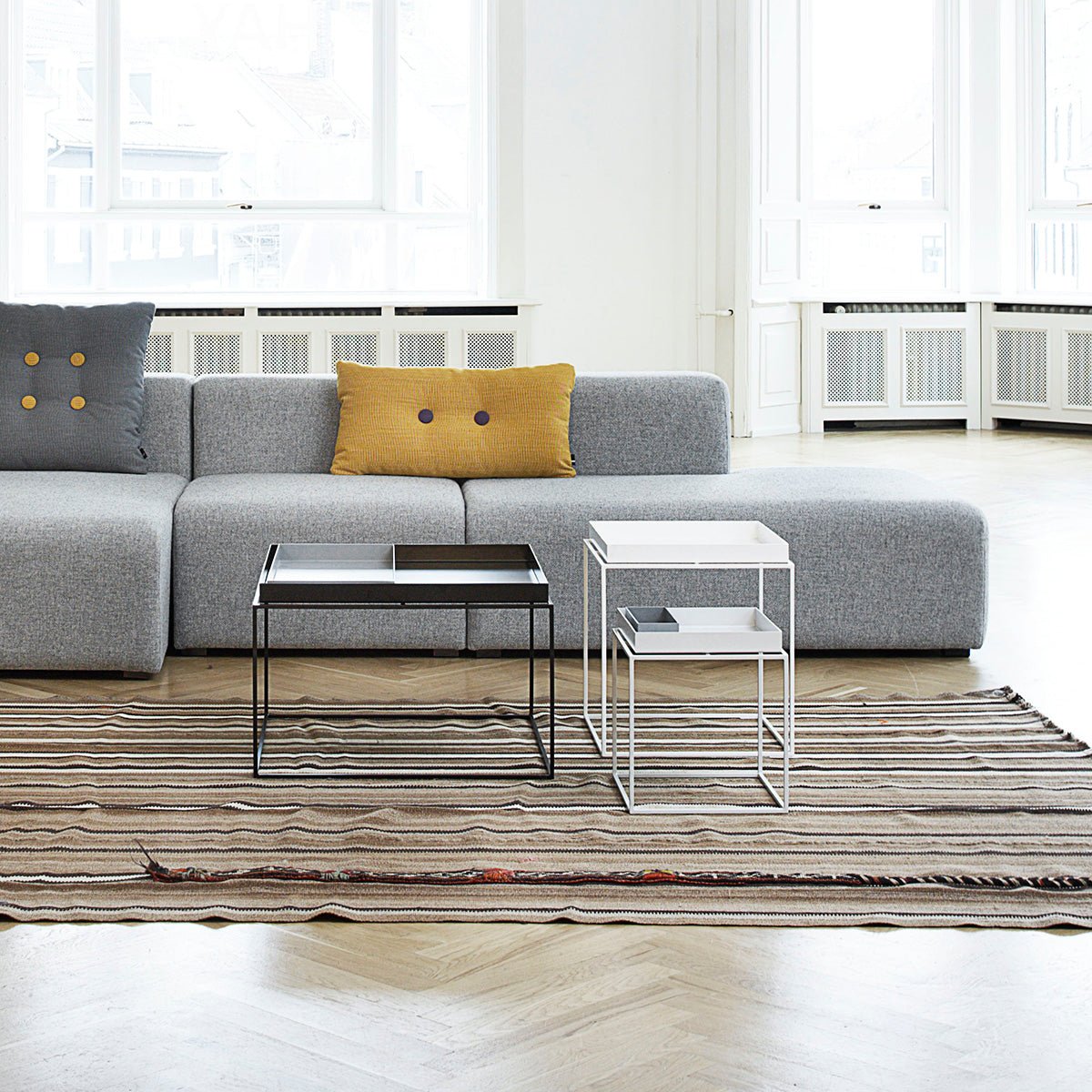 HAY Tray pöytä 30x30 valkoinen - Laatukaluste