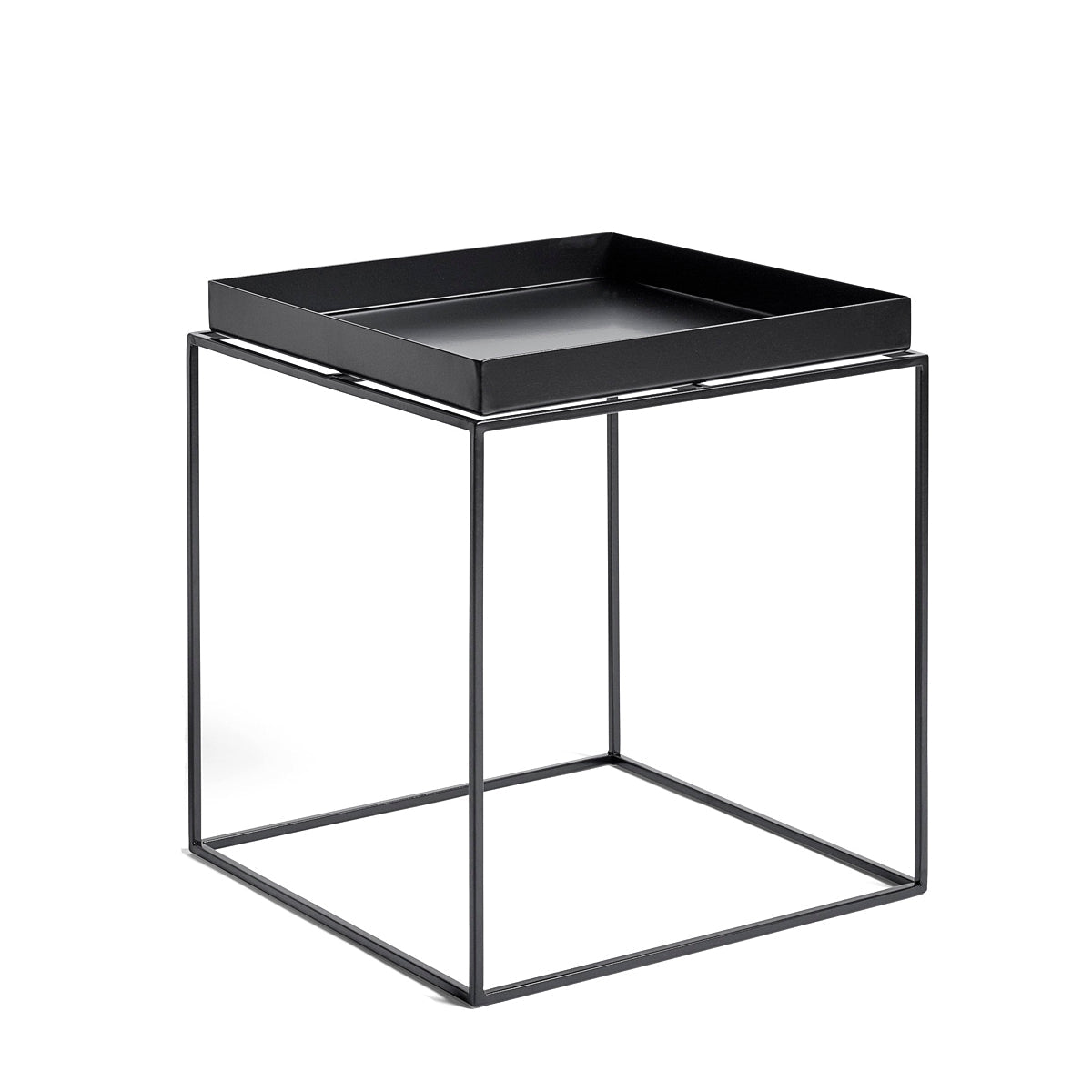 HAY Tray pöytä 40x40 musta - Laatukaluste